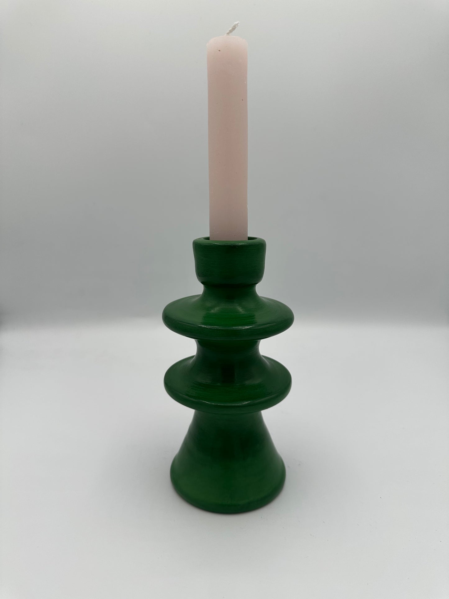Bougeoir artisanal en terre cuite – 14 cm | Décoration bohème & artisanale