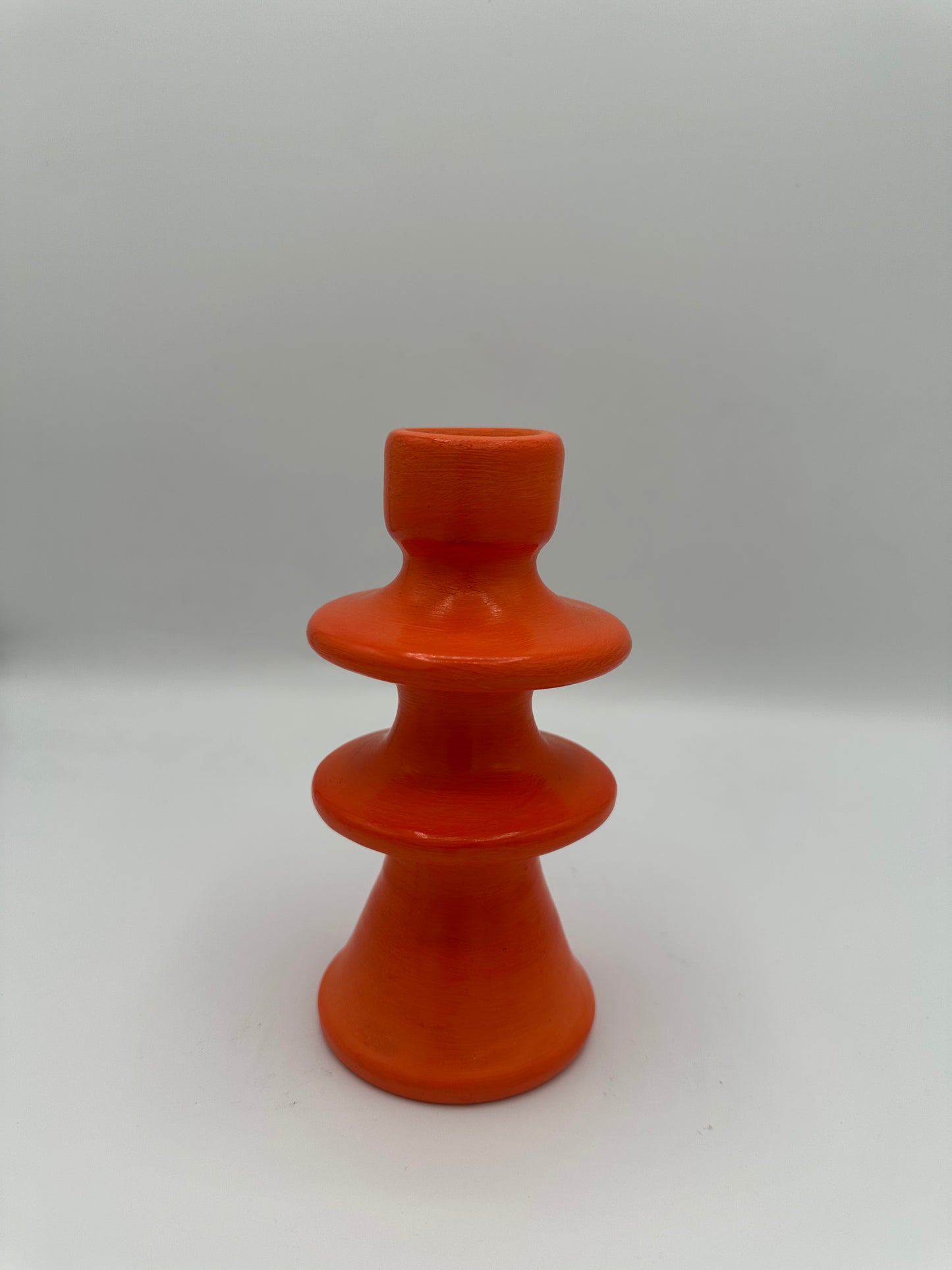 Bougeoir artisanal en terre cuite – 14 cm | Décoration bohème & artisanale