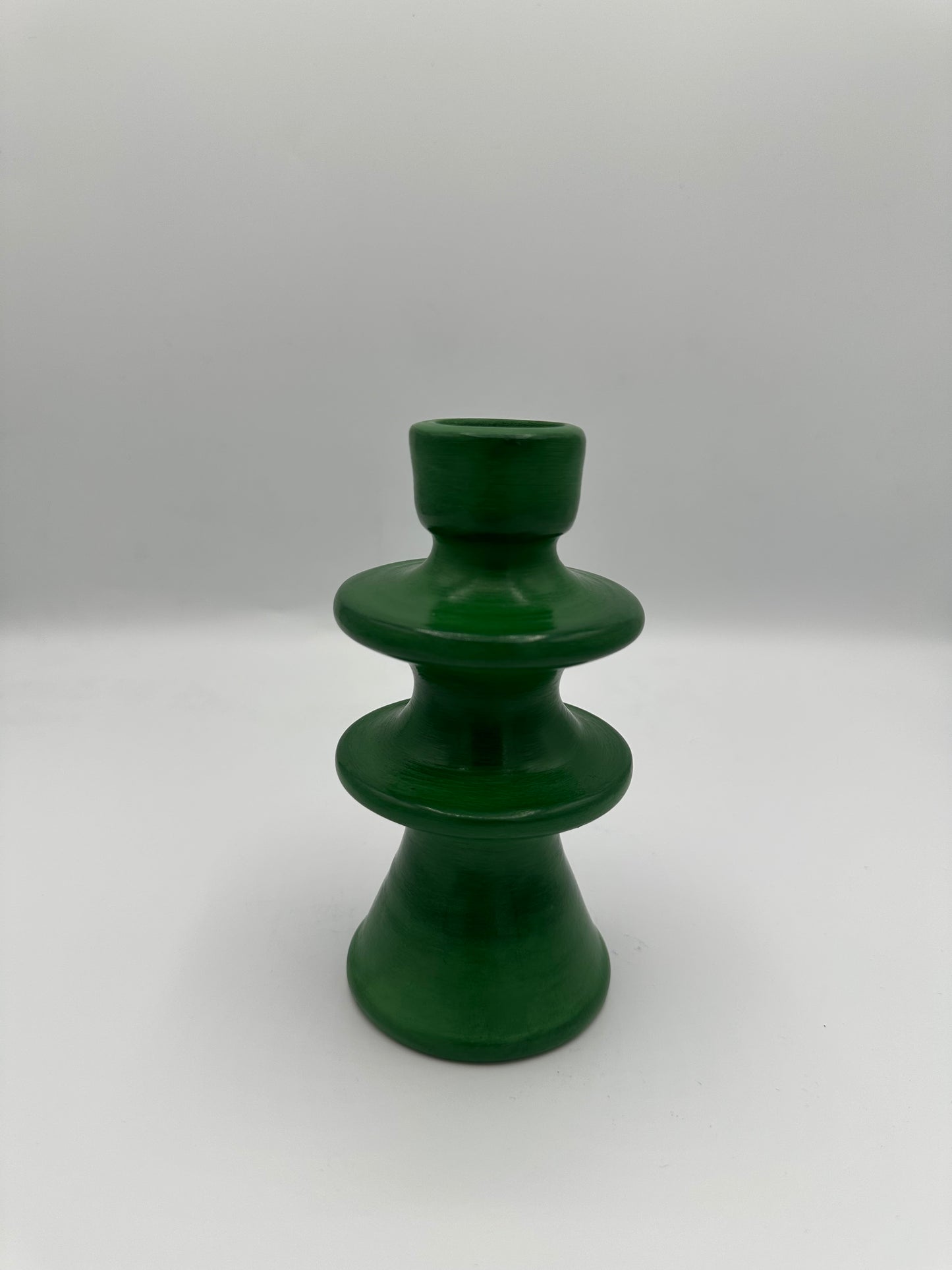 Bougeoir artisanal en terre cuite – 14 cm | Décoration bohème & artisanale