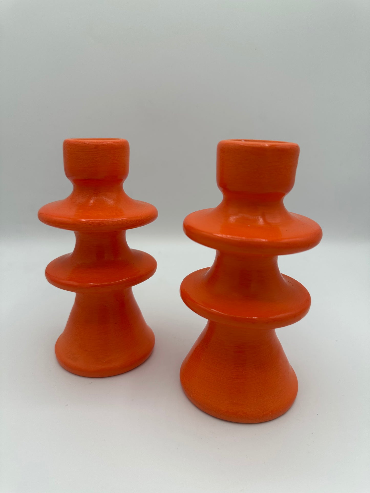 Bougeoir artisanal en terre cuite – 14 cm | Décoration bohème & artisanale