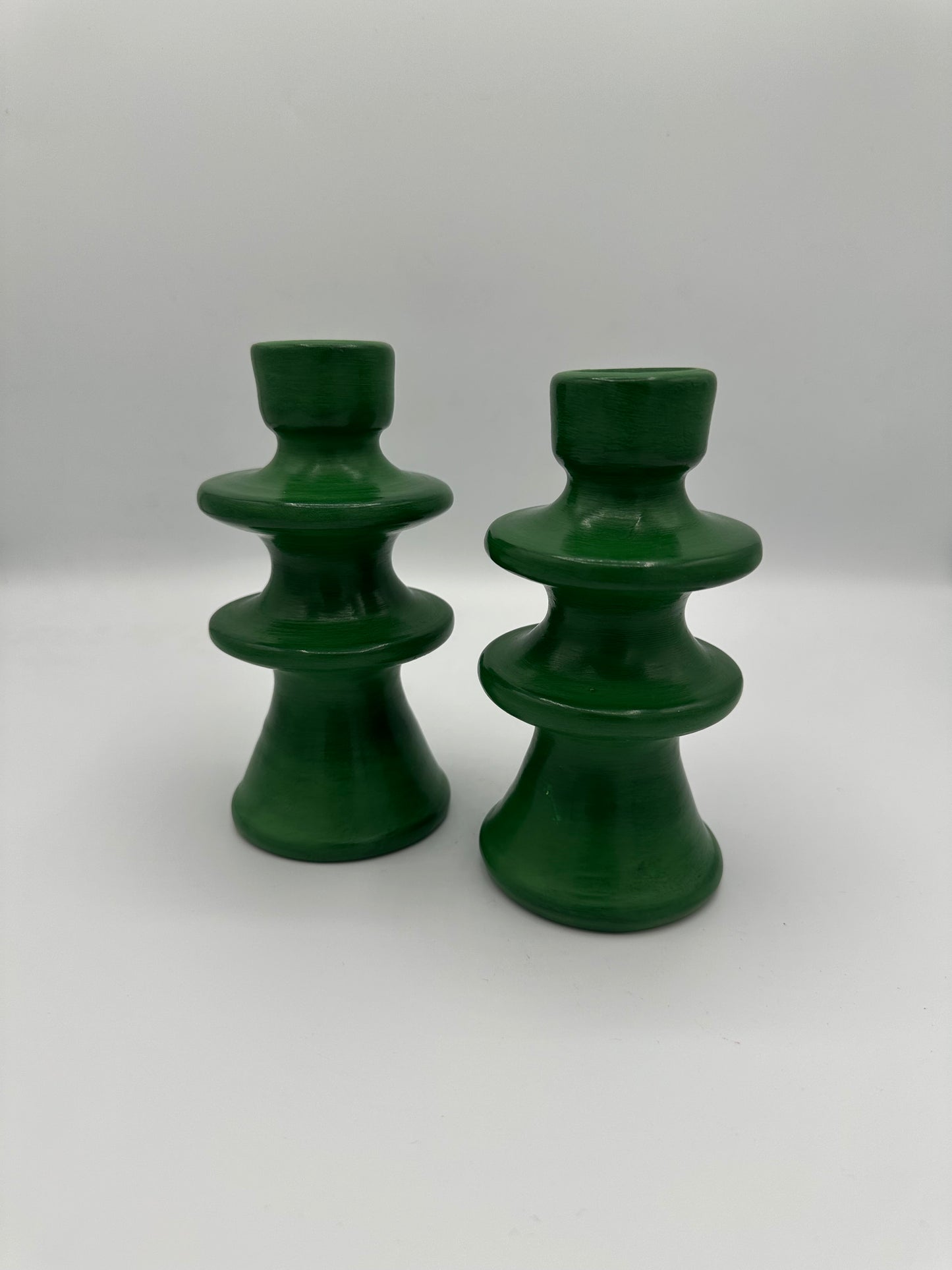 Bougeoir artisanal en terre cuite – 14 cm | Décoration bohème & artisanale