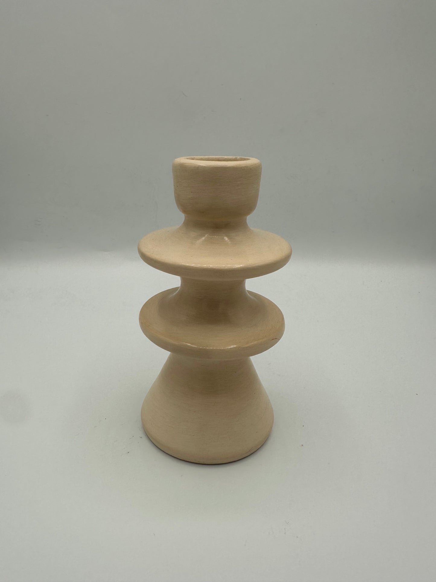 Bougeoir artisanal en terre cuite – 14 cm | Décoration bohème & artisanale