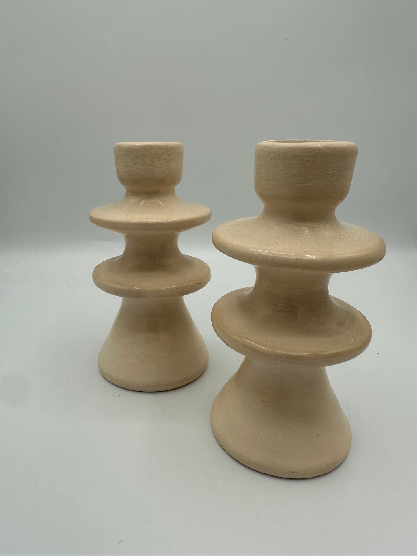 Bougeoir artisanal en terre cuite – 14 cm | Décoration bohème & artisanale