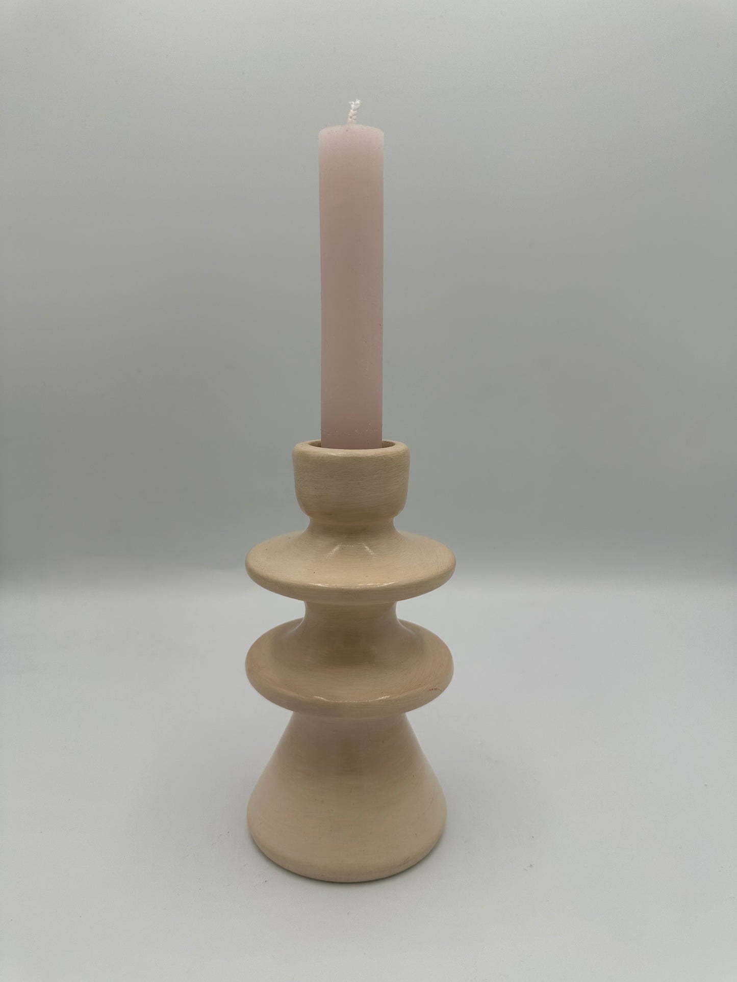 Bougeoir artisanal en terre cuite – 14 cm | Décoration bohème & artisanale