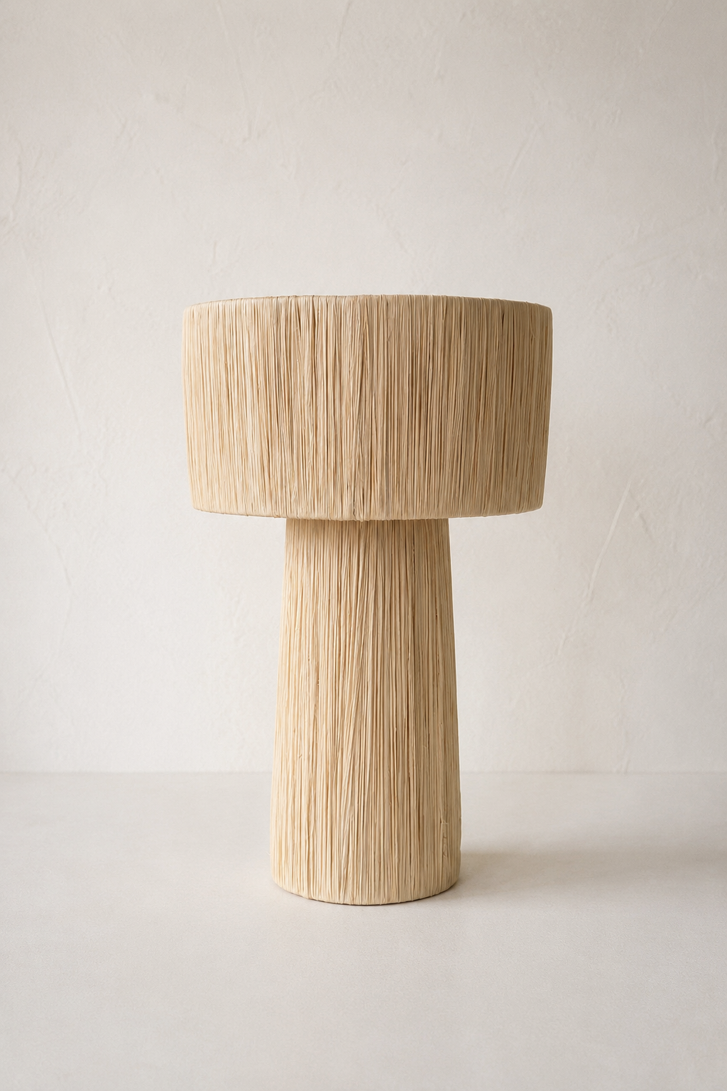 Lampe à poser en raphia naturel – 55 cm