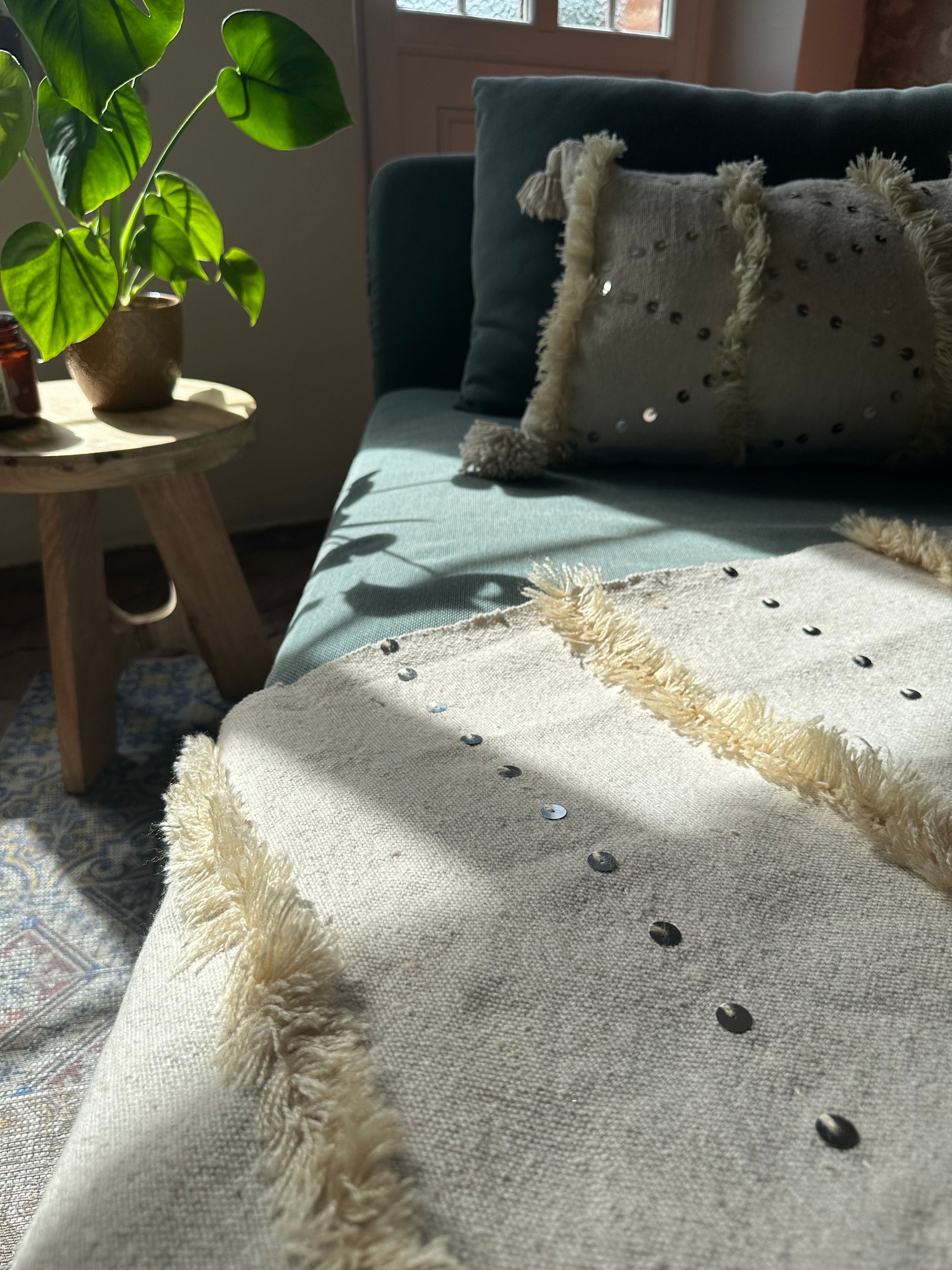 Plaid bohème 100% coton