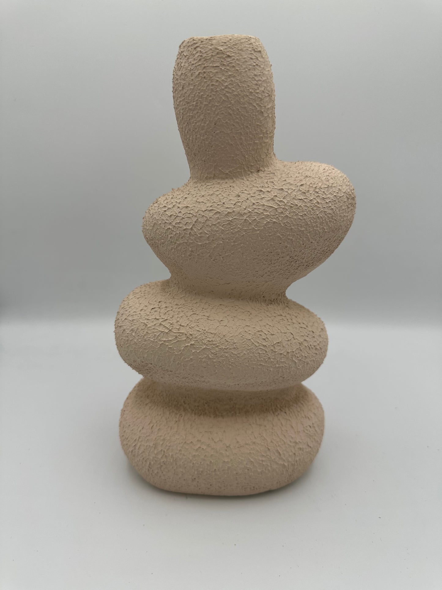 Vase Sculpture Ondulé – Terre cuite finition sableuse (6 coloris)