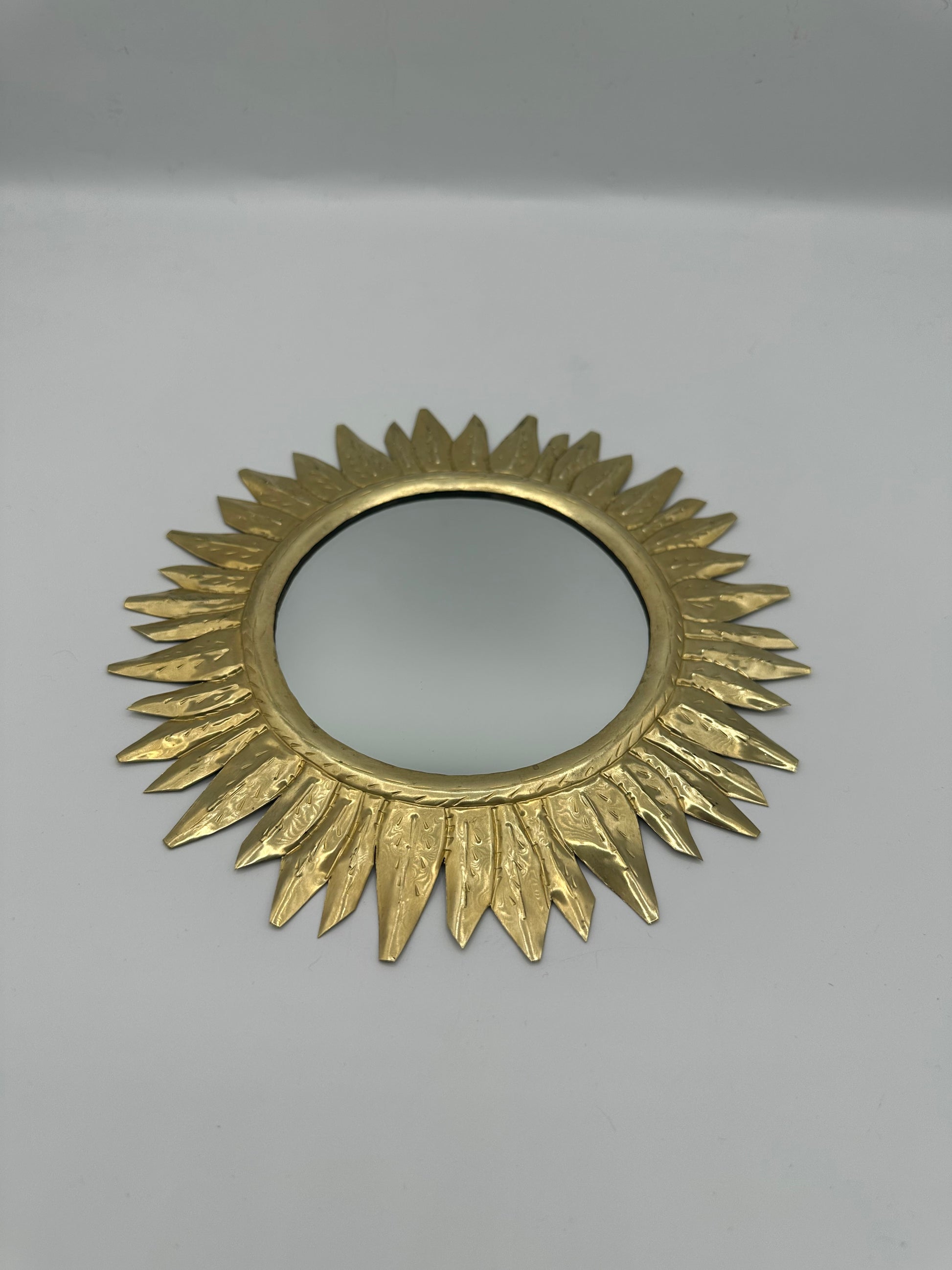 Ex-voto  en cuivre avec miroir fait main