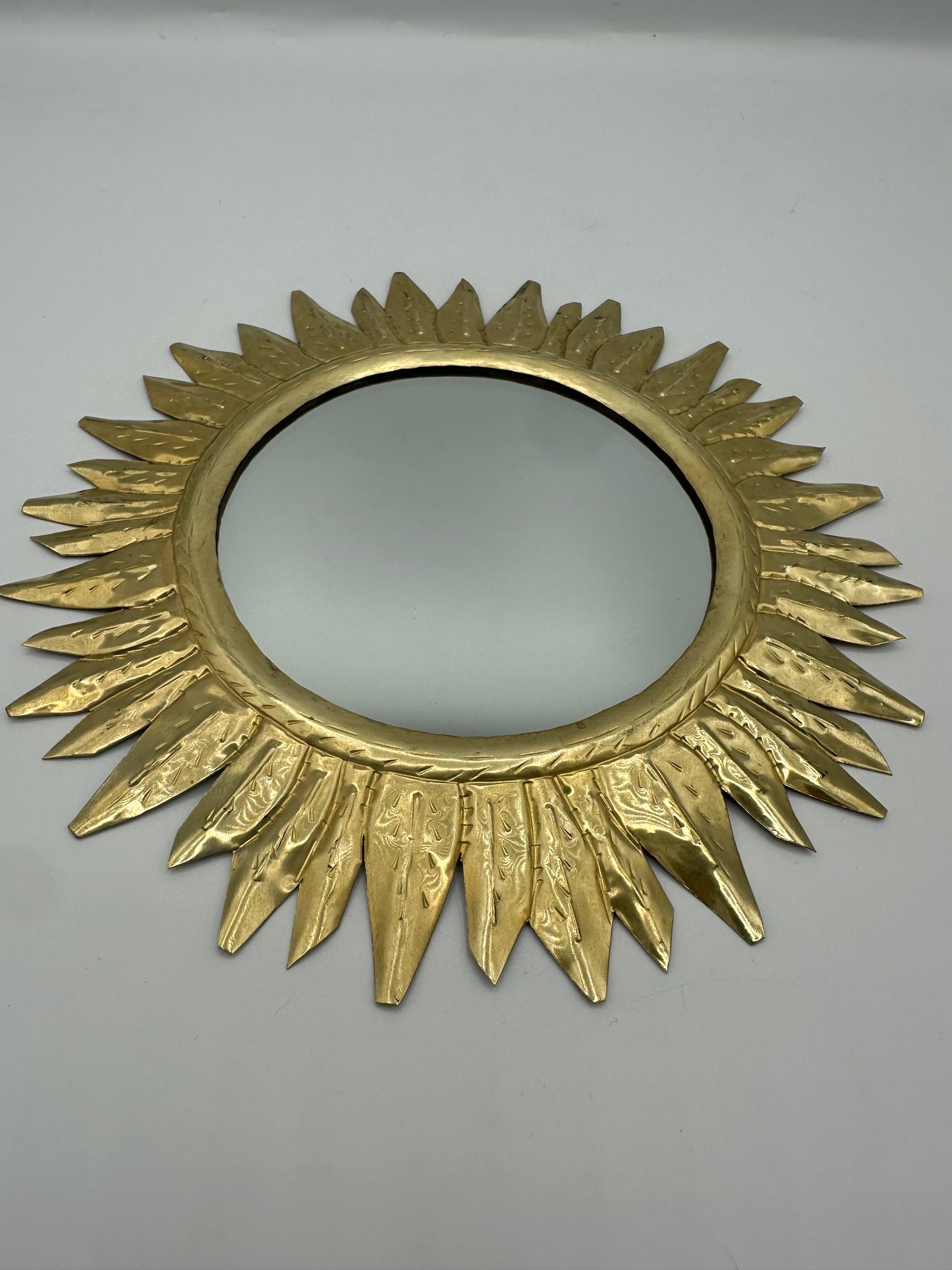 Ex-voto en cuivre avec miroir fait main