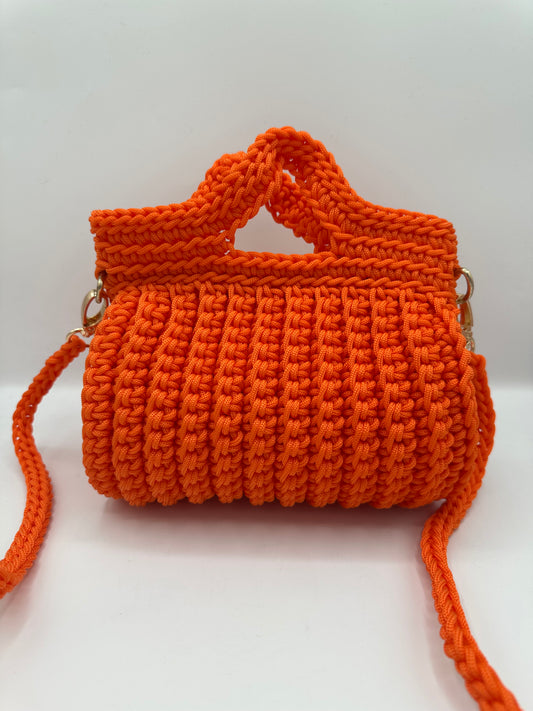 Sac à main artisanal en crochet – Bandoulière amovible – Fabrication artisanale